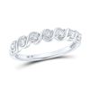 Image 1 : Round Diamond Band Ring 1/6 Cttw 10KT White Gold
