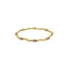Image 1 : Genuine 2.16 ctw Amethyst & Diamond Bracelet 14KT Yellow Gold - REF-76Y7F