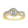 Image 1 : Round Diamond Moving Twinkle Solitaire Ring 1/6 Cttw 10KT Yellow Gold