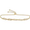 Image 1 : Round Diamond Bolo Bracelet 1/2 Cttw 10KT Yellow Gold