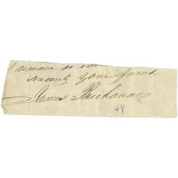 James Buchanan Clipped Signature