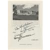 Image 1 : Harry Truman Inscribed Truman Library Booklet