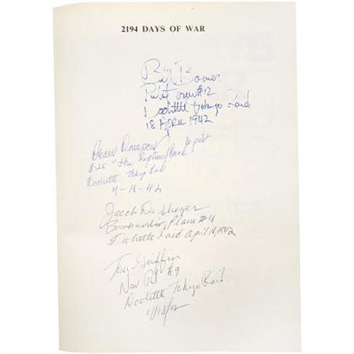 2194 Days Of War Signed By 25 Doolittle Raiders 2194 Days Of War Signed By 25 Doolittle Raiders