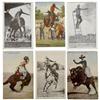 Image 1 : 21 Vintage Post Cards Picturing Rodeo Cowboys