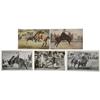 Image 4 : 21 Vintage Post Cards Picturing Rodeo Cowboys