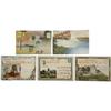 Image 2 : Lot of 20 Vintage Post Card Packets