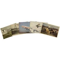 Vintage Postcard Lot With Aviation Themes