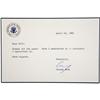 Image 1 : George H. W. Bush Typed Note Signed 1982