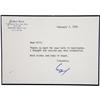 Image 1 : George H. W. Bush Typed Note Signed