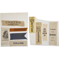 Large Lot of Early Campaign Ribbons