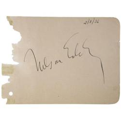 Nelson Eddy Signature, 1936