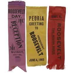 Teddy Roosevelt: Three Illinois Ribbons