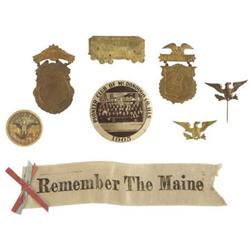 Lot of Eight Patriotic and Political Pins