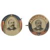 Image 1 : Alton B. Parker: Two Beautiful 1904 1 ¼” Pins.