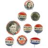 Image 1 : Wendell Willkie: Lot of Nine Pinbacks.