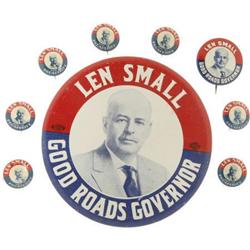 Len Small: Lot of Illinois Governor Pins