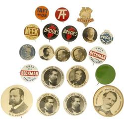 Large Lot of 21 Illinois and Michigan Locals.