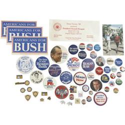 55 Political Buttons and Jewelry