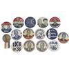 Image 1 : Dwight Eisenhower: Lot of 15 Large Campaign