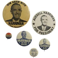 Averell Harriman: Six Political Buttons