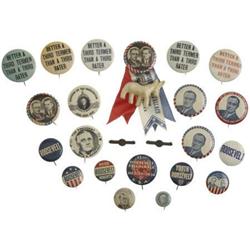 Franklin Roosevelt: 23 Campaign Buttons