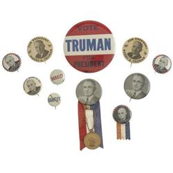 Harry Truman and Alban Barkley Buttons