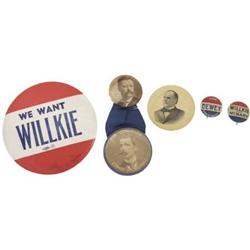 McKinley, Roosevelt, Willkie, et. al.: Mixed Lot