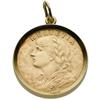 Image 1 : Swiss Gold Coin, Gold Pendant