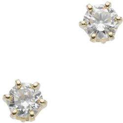 Diamond, Gold Stud Earrings