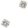Image 1 : Diamond, Gold Stud Earrings
