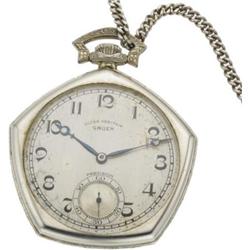 Gruen Ultra-Verithin Gold Openface Pocket Watch