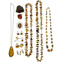 Amber, Yellow Metal, Jewelry Collection