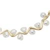 Image 1 : Freshwater Cultured Pearl, Diamond Necklace