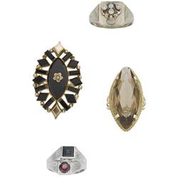 Multi-Stone, Seed Pearl, Gold Ring Collection