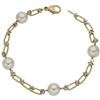 Image 1 : Cultured Pearl, Gold Bracelet