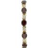 Image 1 : Garnet, Diamond, Gold Bracelet