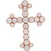 Image 1 : Amethyst, Pink Gold Cross Pendant