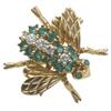 Image 1 : Diamond, Emerald, Gold Fly Pin