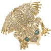 Image 1 : Diamond, Emerald, Gold Frog Pin