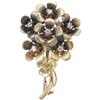 Image 1 : Diamond, Gold Flower Pin