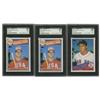 Image 1 : 1985 Topps Baseball SGC-Graded Group Lot of 3.