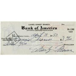 Marilyn Monroe Signed Check, 1953