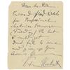 Image 1 : Victor Herbert Signed, Handwritten Letter