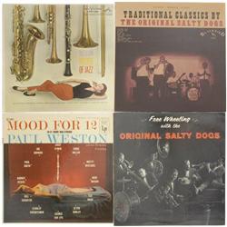 Group Of 4 signed Jazz LPs Original Salty Dogs +