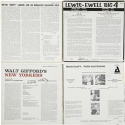 Group signed Jazz LPs 4 Including Nappy Lamare