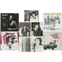 Jazz LPs + Photos Signed Barbara Lea Banu Gibson