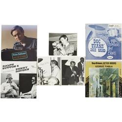 Lot Of 4 Signed Jazz LPs And Photos