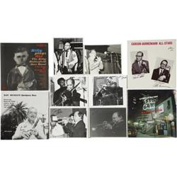 Lot Of 4 Signed Jazz LPs And Photos