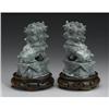 Image 2 : Pair of Chinese jade/hardstone fu lions