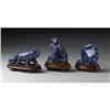 Image 1 : Group of Chinese lapis lazuli carvings